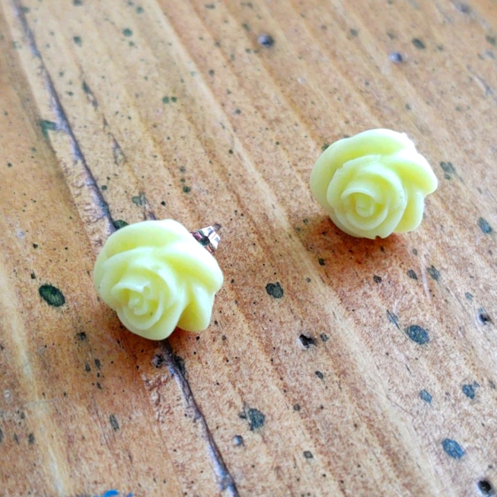 Yellow Flower Earrings